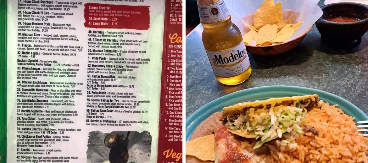 El Giro Mexican Restaurant Menu